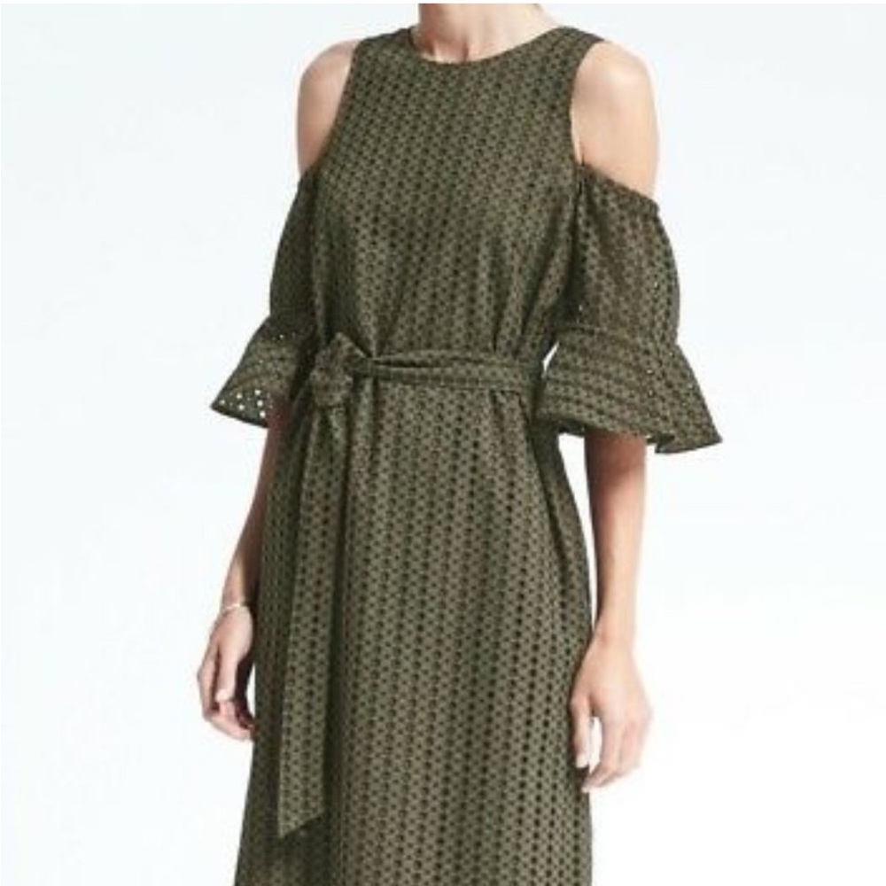 Banana Republic Limited Edition Cold-shoulder Dress